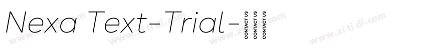 Nexa Text-Trial字体转换